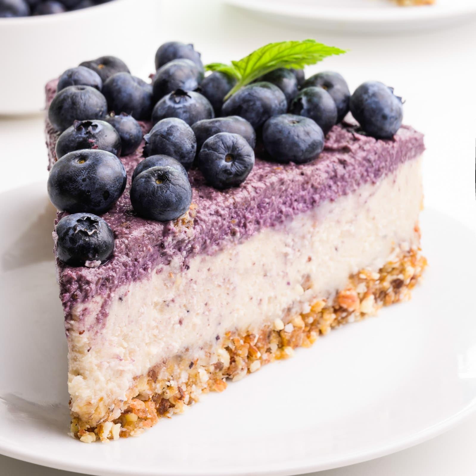 Experience paradise with our raw vegan cheesecake