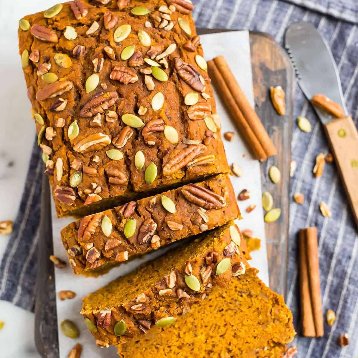  Satisfy your pumpkin cravings with this delicious vegan bread