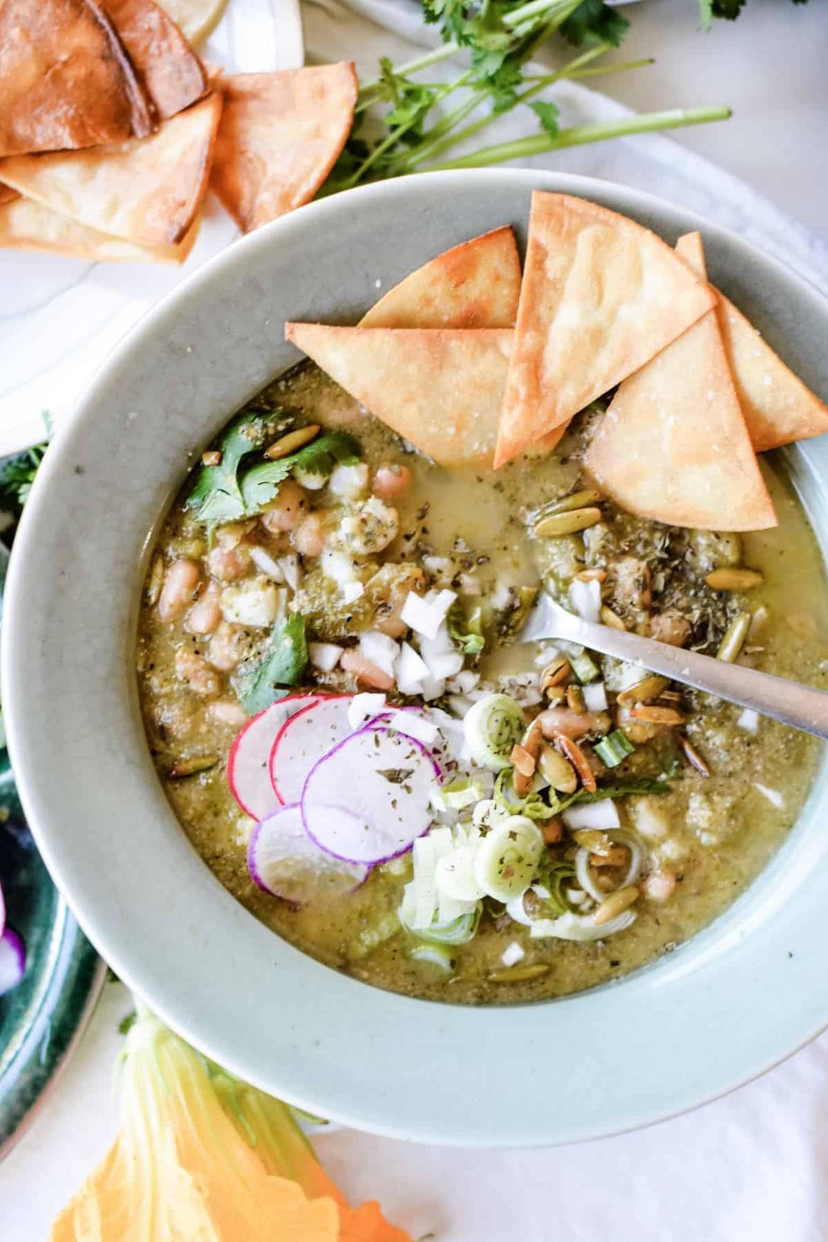  Satisfy your taste buds with vegetarian posole!