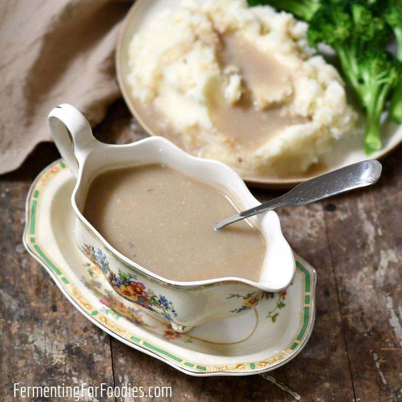  Savor the umami-rich flavor in every spoonful of this vegan miso gravy.