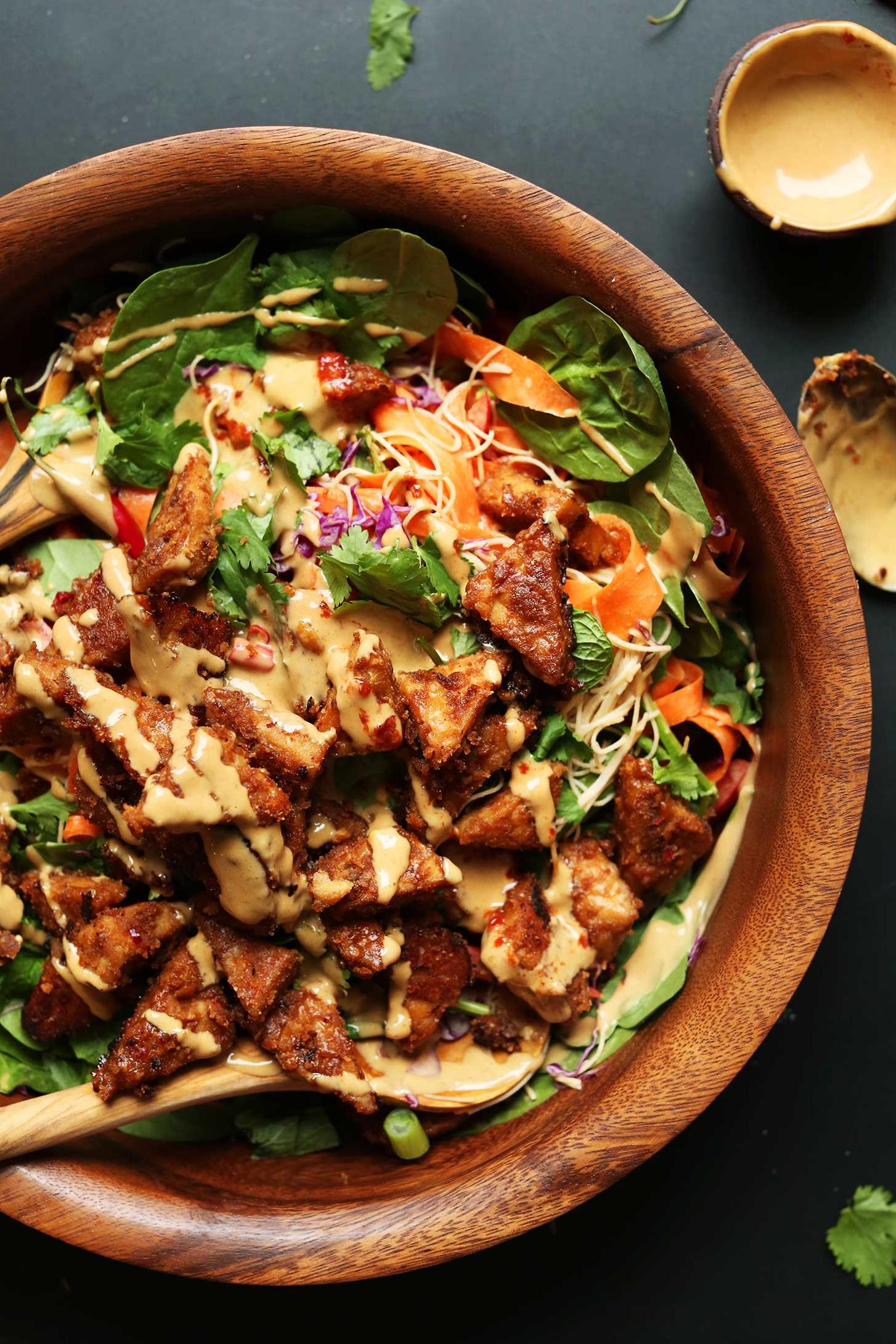  Say goodbye to boring lunches and hello to this delicious tempeh salad.
