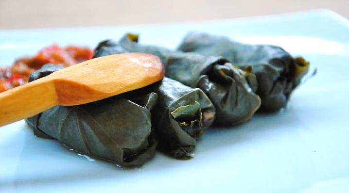  Sink your teeth into these savory vegetarian mushroom and brown rice dolmas