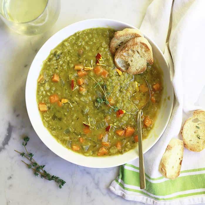  So easy, yet so tasty – Split Pea Soup recipe to warm your belly.
