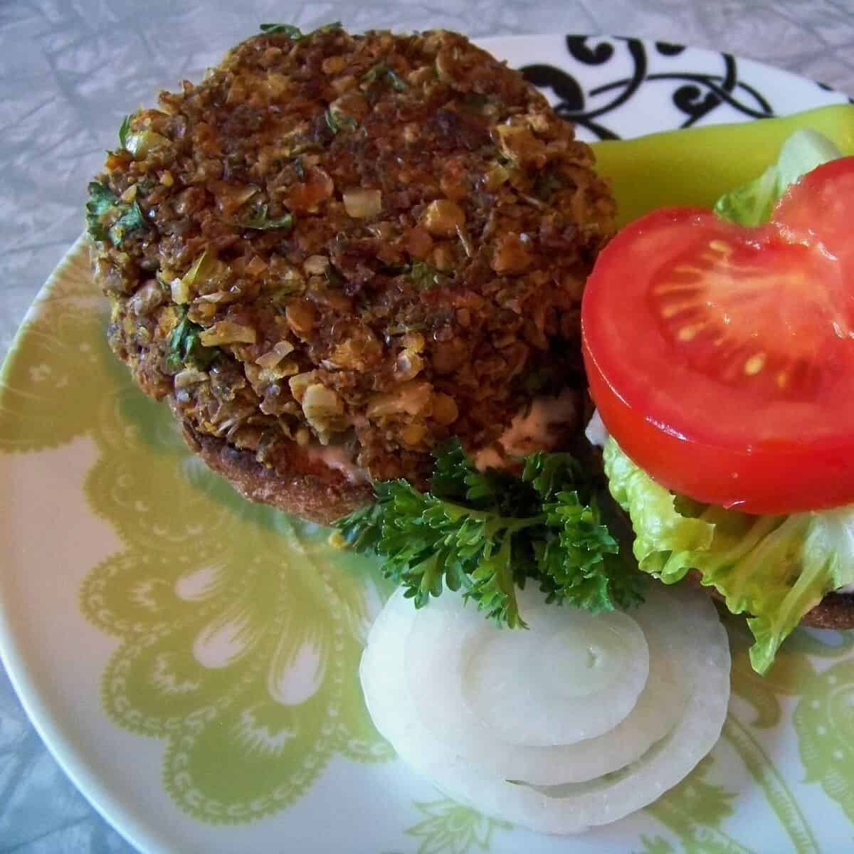 Spicy, Low-Fat Veggie Burgers (Vegan, Gluten-Free, Soy-Free