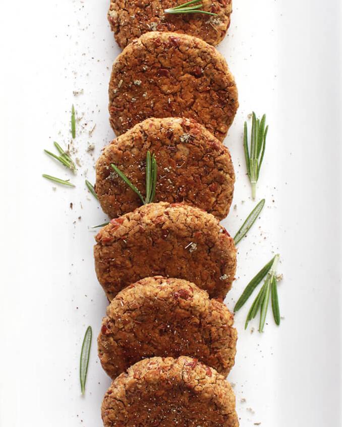  Start your morning off right with these amazing vegetarian sausage patties!
