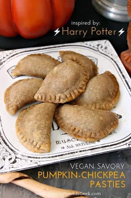 Sure, here are 11 unique photo captions for the Vegetarian Savory Pumpkin Pasties recipe: