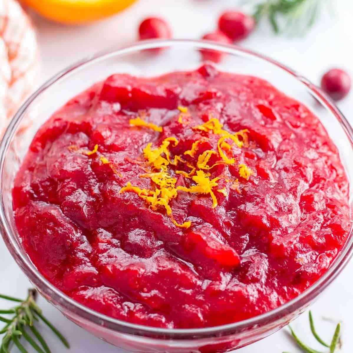  Sweet meets tangy in this cranberry sauce recipe.