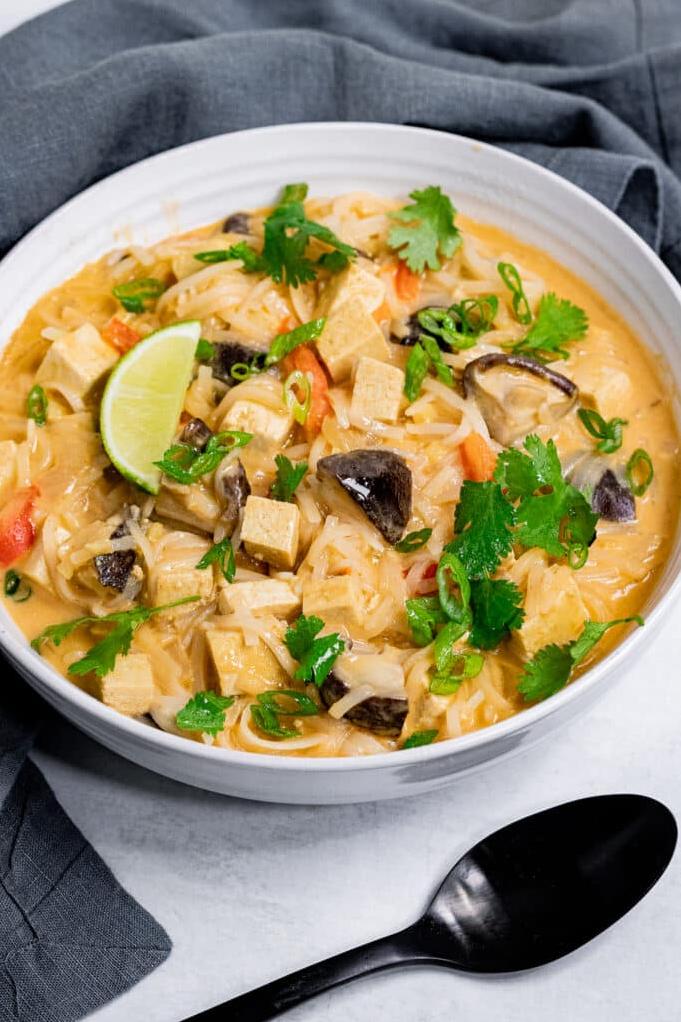  Take a bite of this delicious Vegetarian Tom Kha Tofu and get ready to be transported to Thailand!