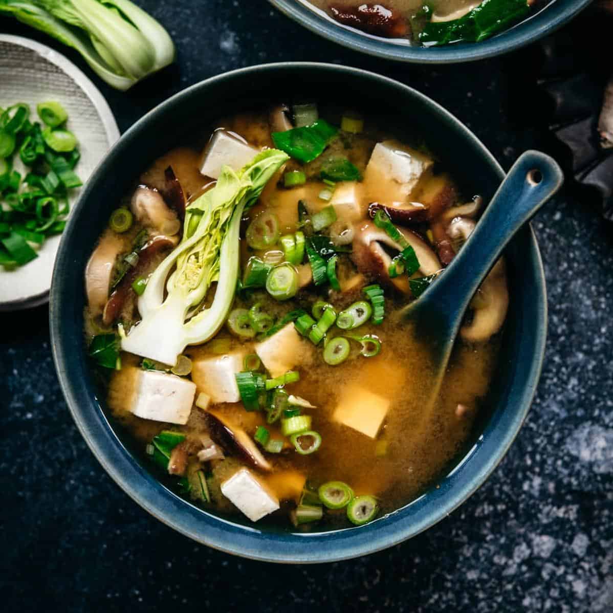  Take a deep breath, and let the aroma of savory broth filled with veggies and tofu revitalize you.