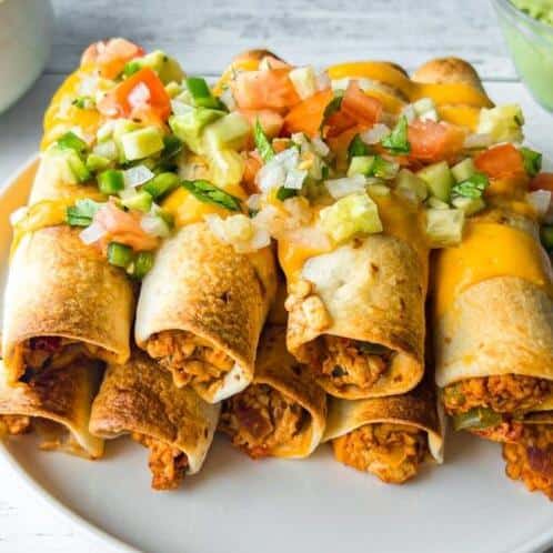  The combination of spices and vegetables in these taquitos is truly remarkable!