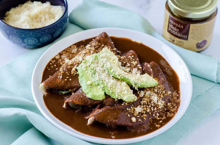  The perfect balance of sweetness and bitterness in this mole sauce