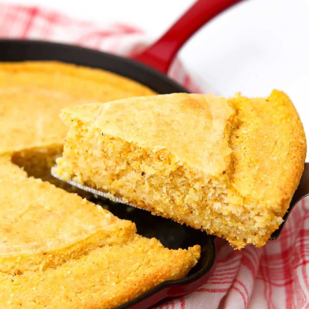  The perfect crumbly texture of this cornbread will win your heart over in a heartbeat.