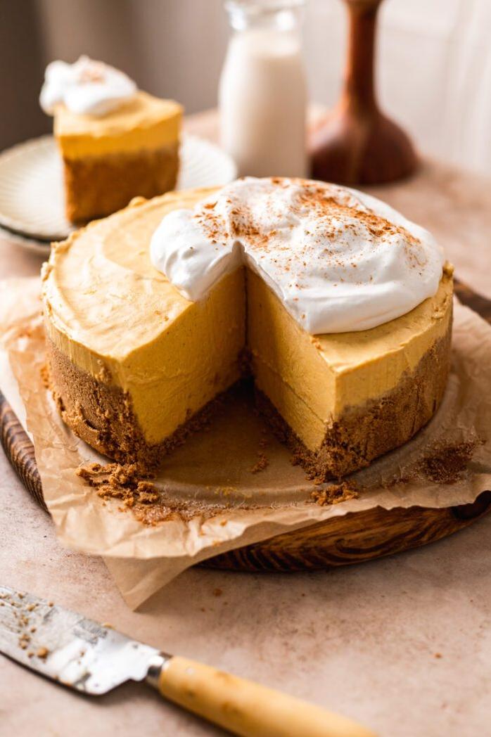  The perfect pumpkin cheesecake, minus the cheese 🌱