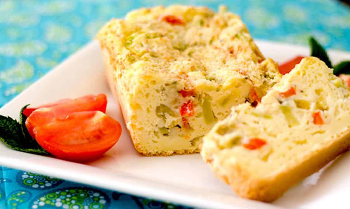  The perfect slice of delicious savory cake that fits any occasion.