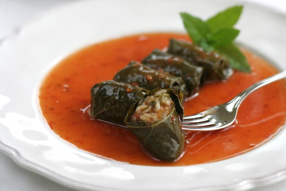  The tangy and sour notes of the grape leaves pair perfectly with the fragrant and savory filling.