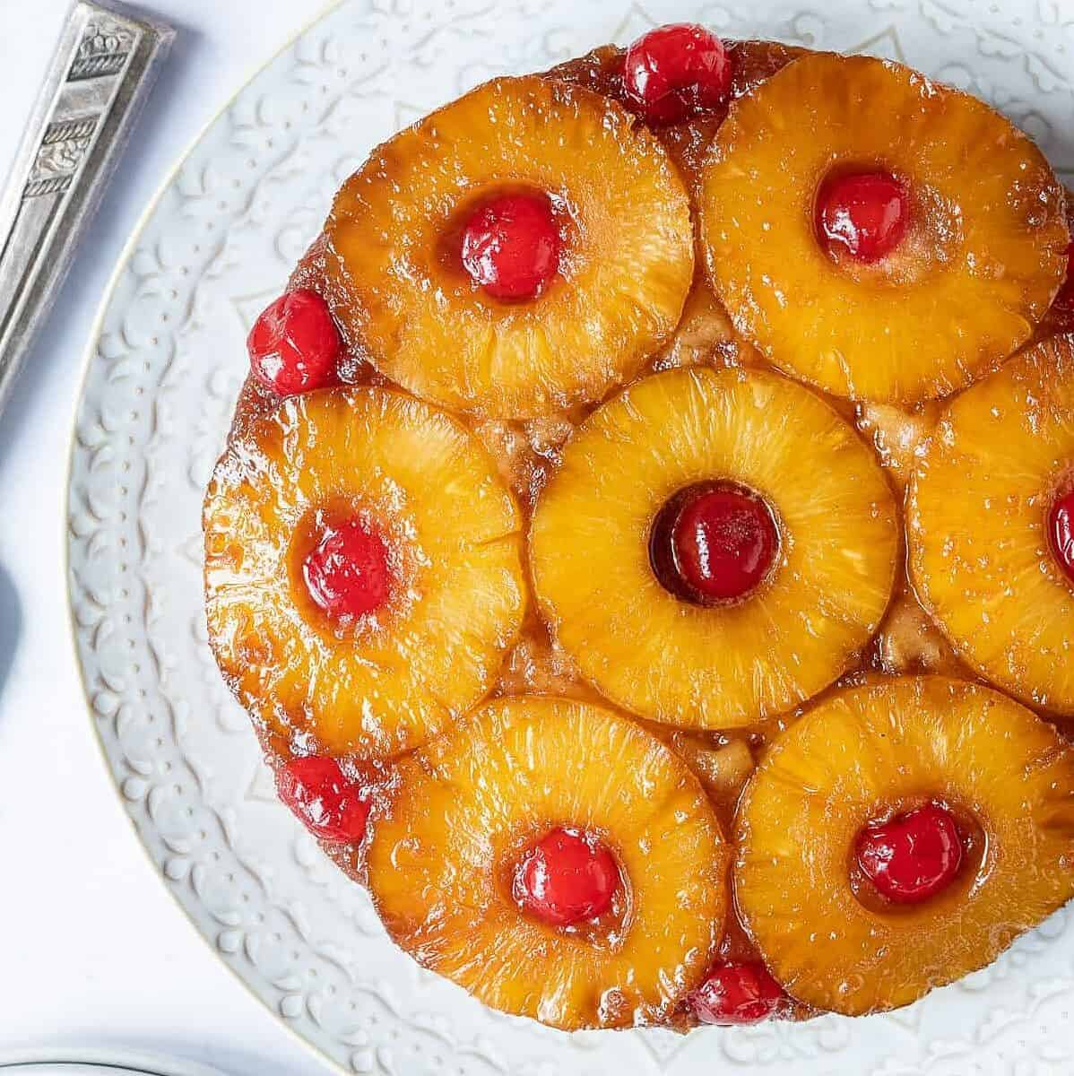  The tropical flavors of juicy pineapple and sweet coconut pair perfectly in this cake.
