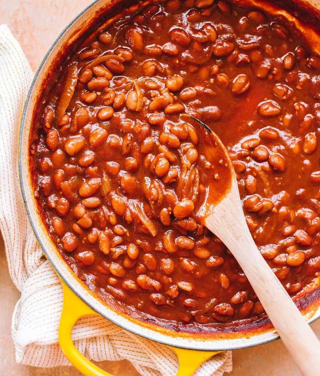  The ultimate side dish for any barbecue or picnic - these baked beans will steal the show.