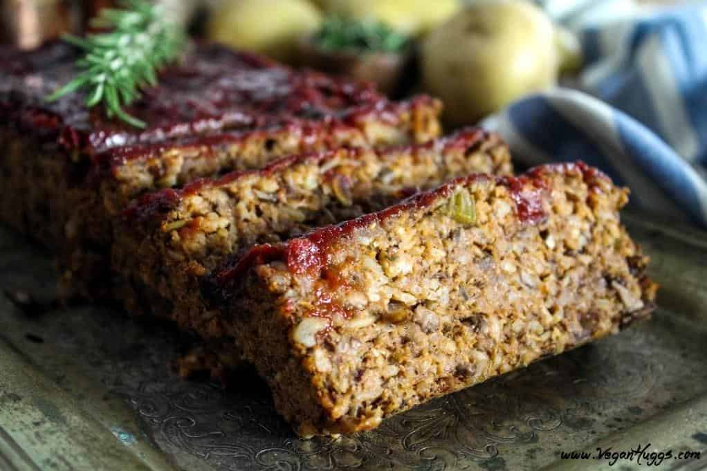  The ultimate vegan comfort food dish that looks and tastes like a meatloaf, without the meat.