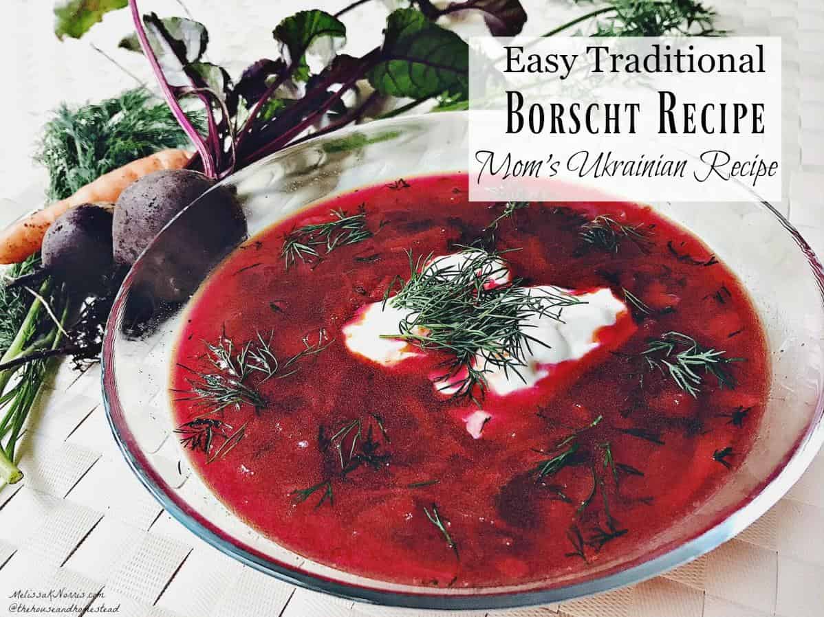  The vibrant colors of this borscht will liven up your dinner table.