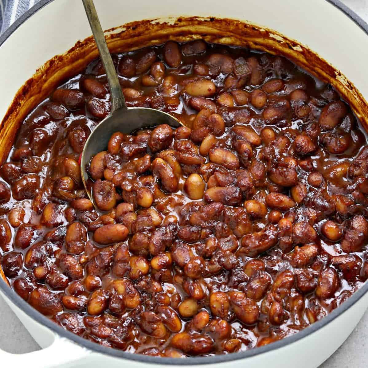  These baked beans are like a warm, comforting hug on a cold day.