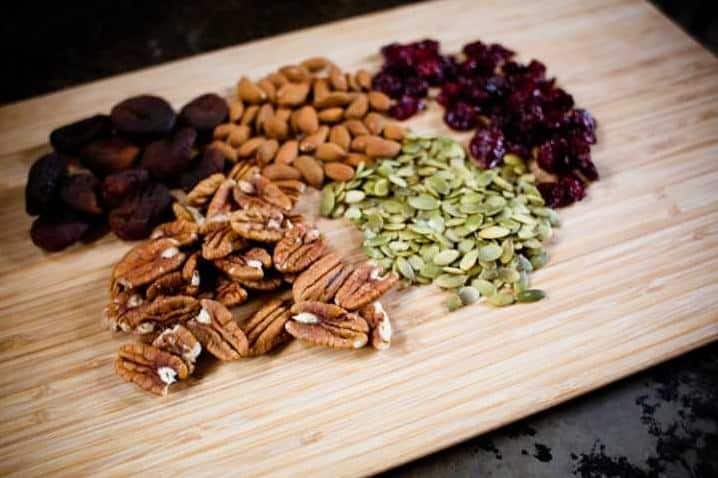  These bars are packed with nuts and seeds, giving you an excellent source of protein and healthy fats that will keep you satisfied until your next meal.