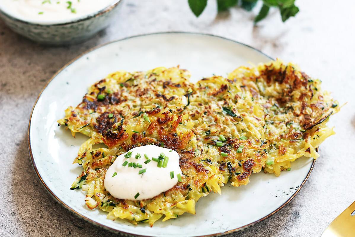  These crispy latkes are a golden delight that will have you coming back for more!