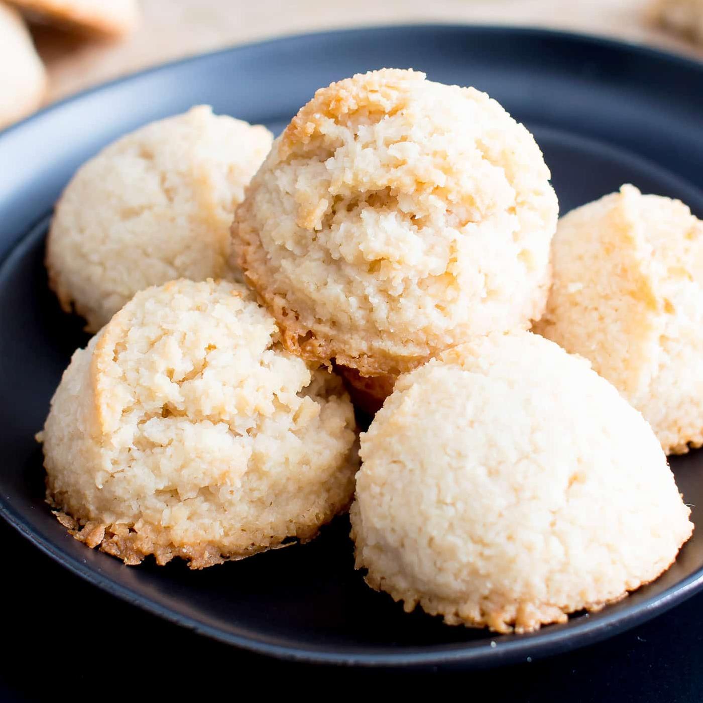  These macaroons are crispy on the outside and chewy on the inside, perfect for a sweet treat.
