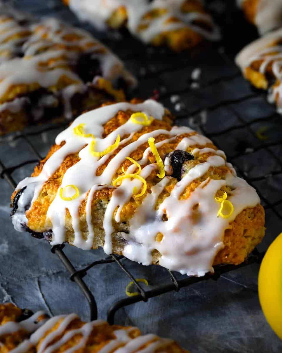  These scones are a heavenly combination of tart lemon and sweet blueberries.