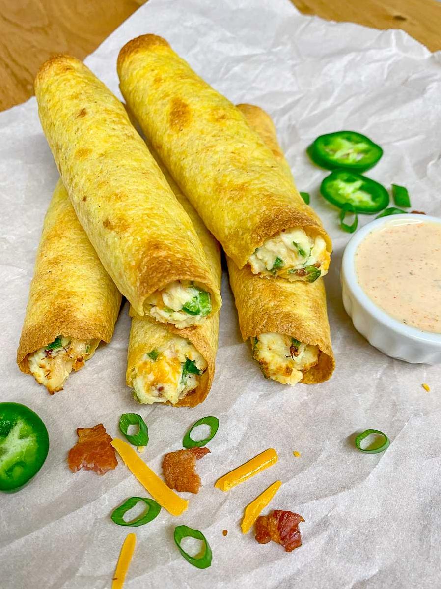  These taquitos are a guaranteed crowd-pleaser at any party or gathering.