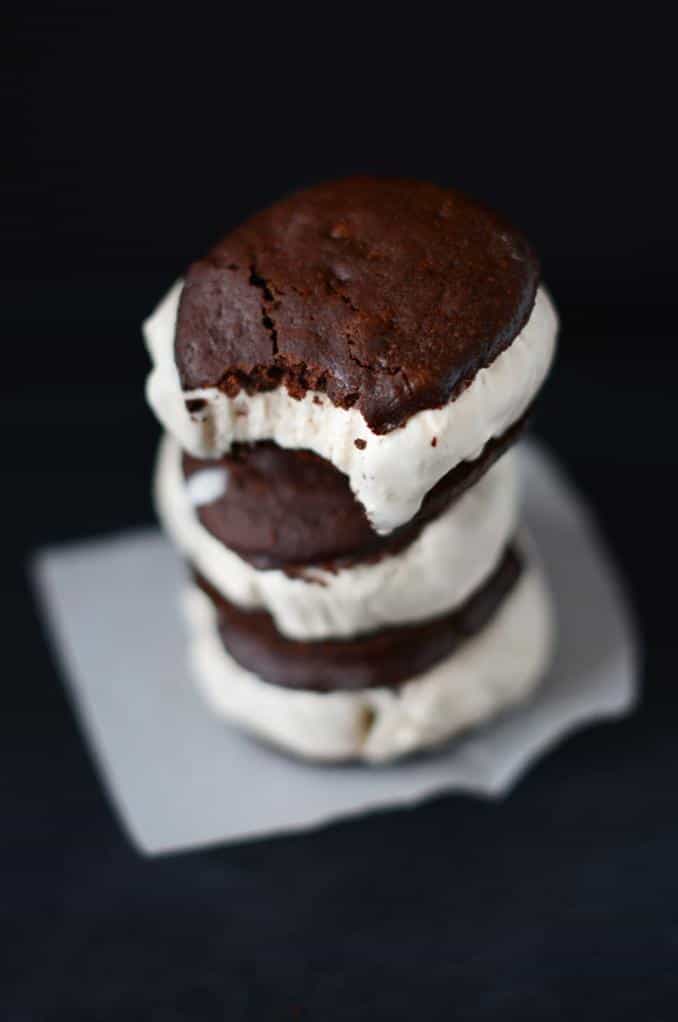  These vegan ice cream sandwiches are the perfect treat to cool down during a hot summer day!