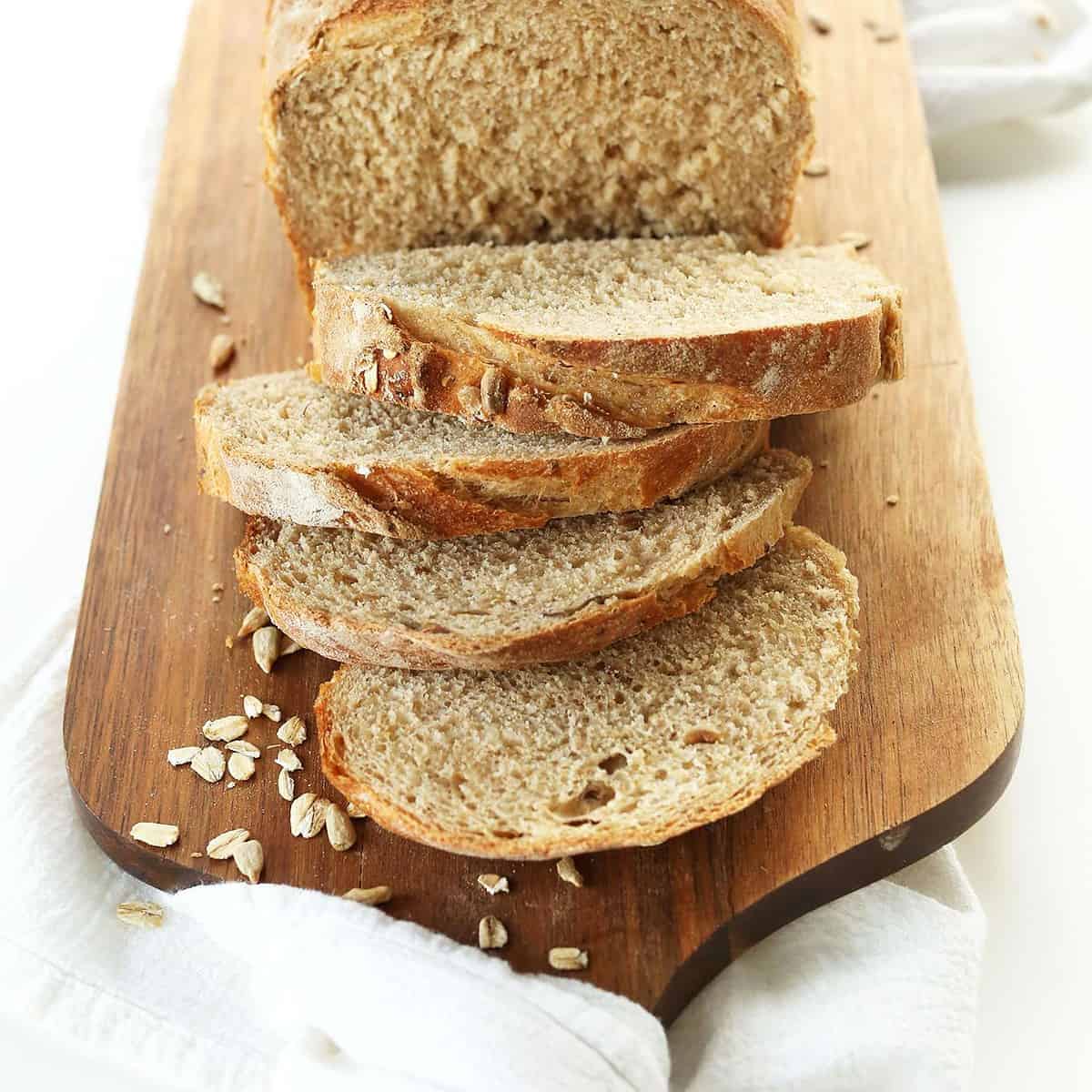  This bread is made with lots of love and whole grains, giving it a rich, nutty flavor.