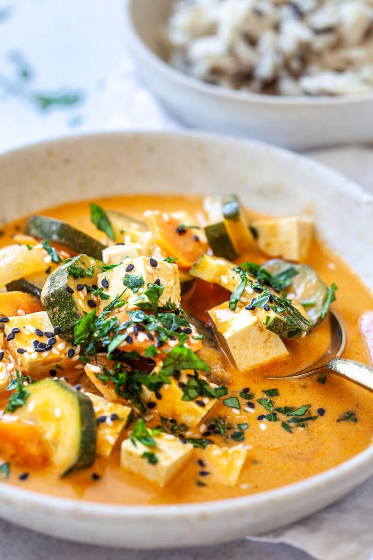  This curry is filled with vibrant, healthy veggies that make it both delicious and nourishing.
