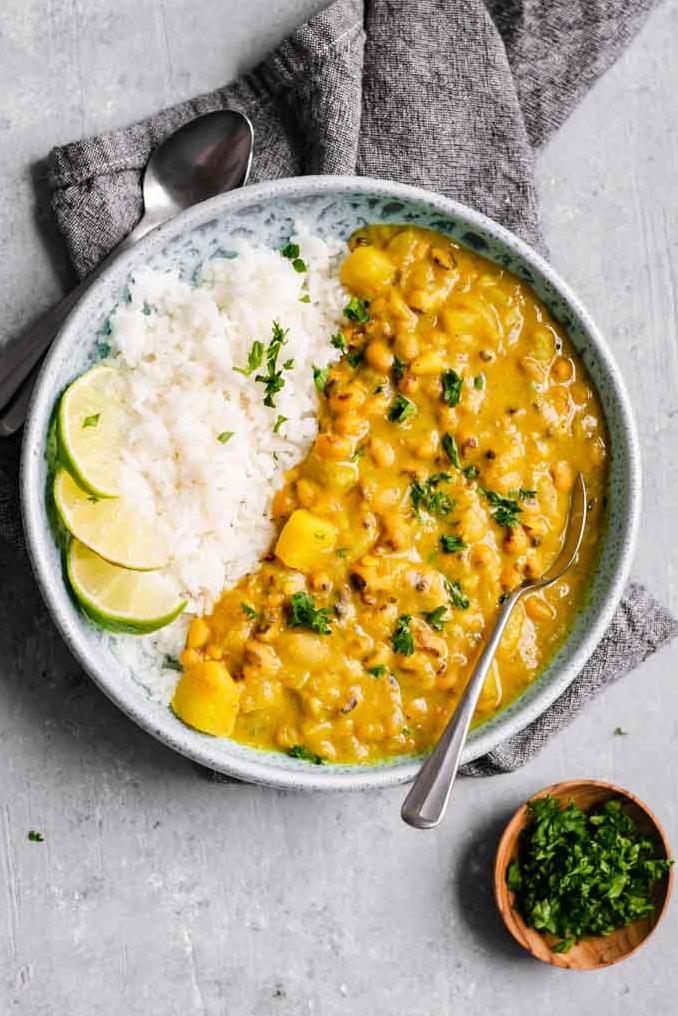  This curry is packed with flavorful veggies that will take your taste buds on a trip to the islands