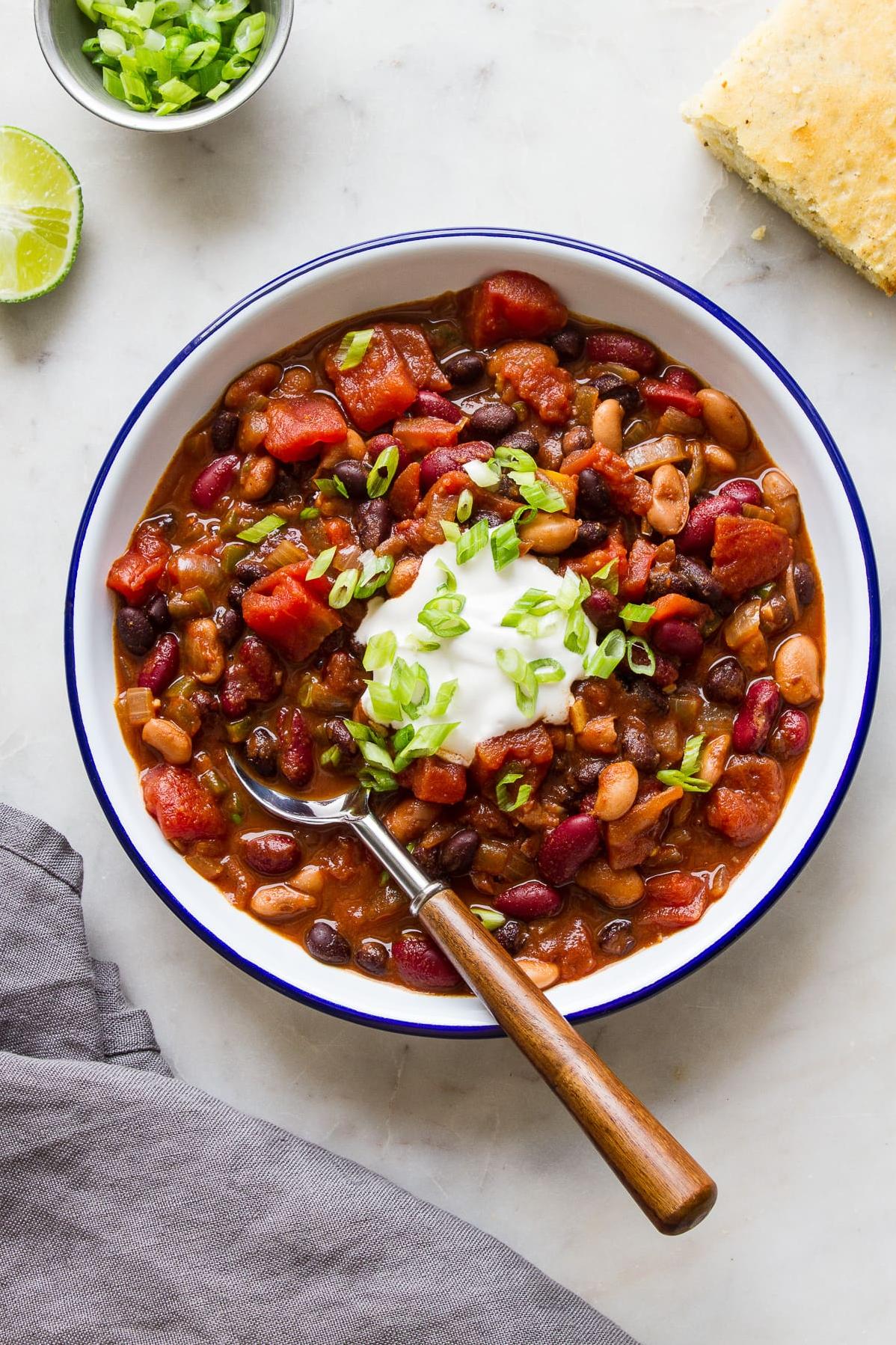  This hearty chili is perfect for chilly winter nights.