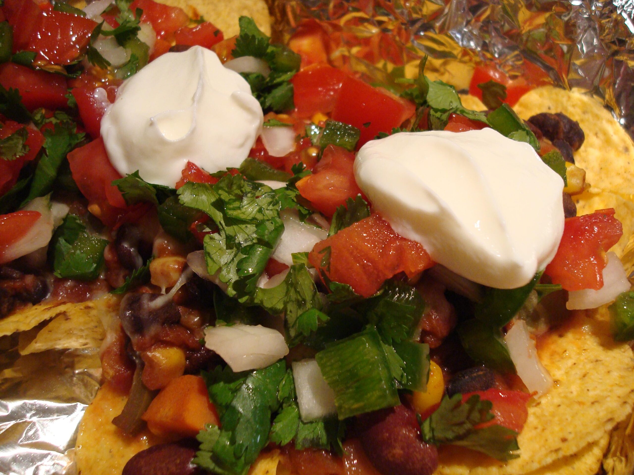  This nacho recipe is not only vegetarian, but also quick and easy to make