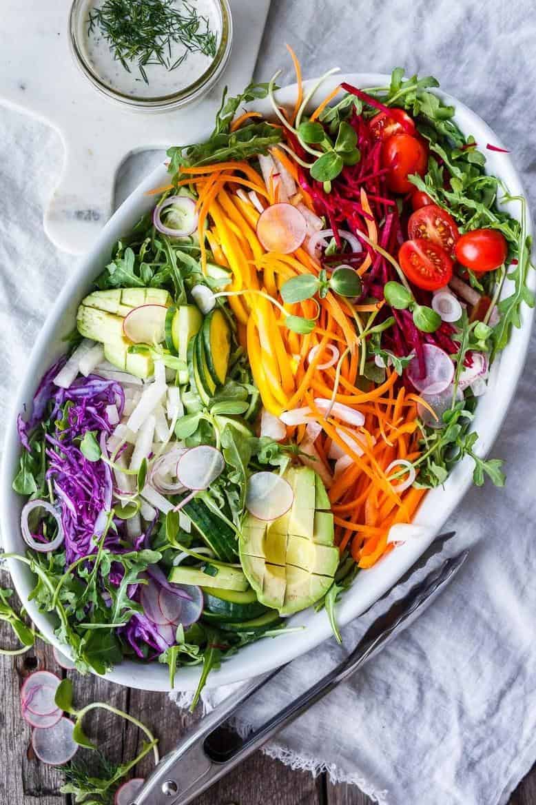  This salad is easy on the eyes and even easier to make.