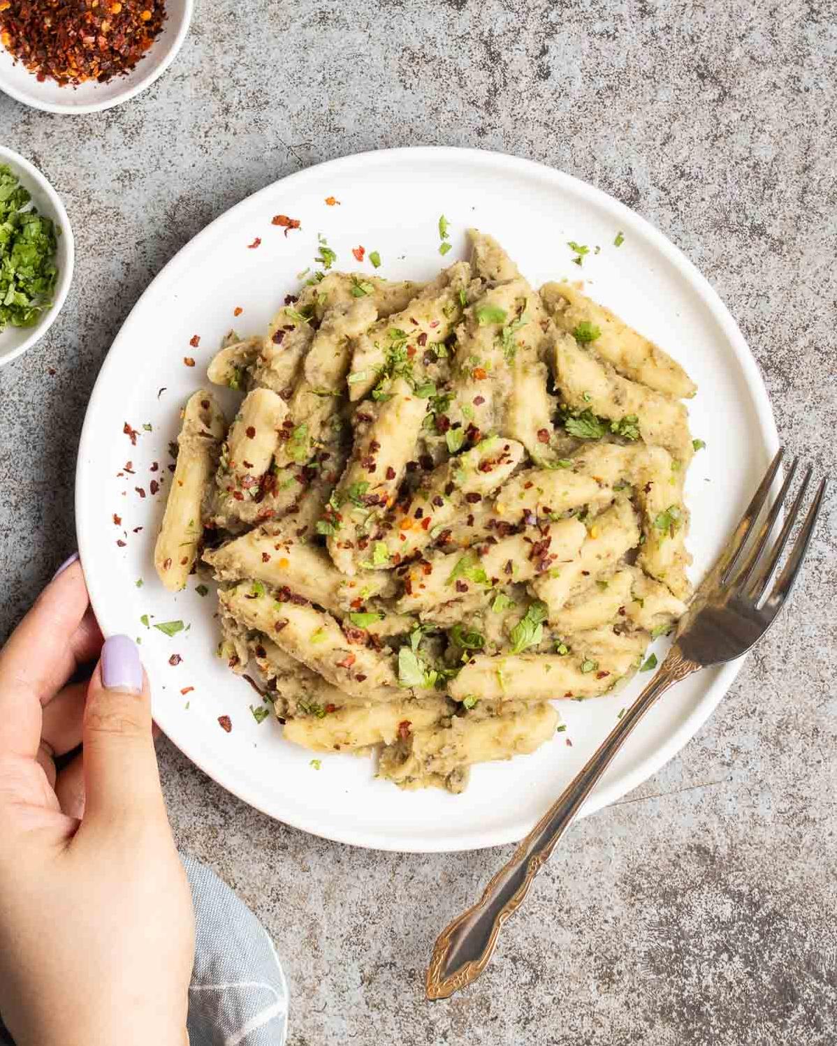  This vegan penne pasta and