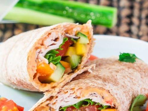  This wrap is perfect for meal prep or for a quick lunch on the go!