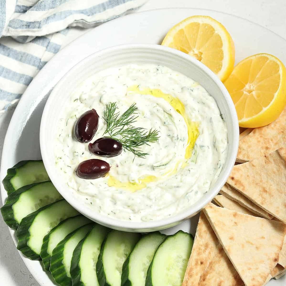  This zesty, tangy, herby creation is a must-try for Vegan Tzatziki lovers.