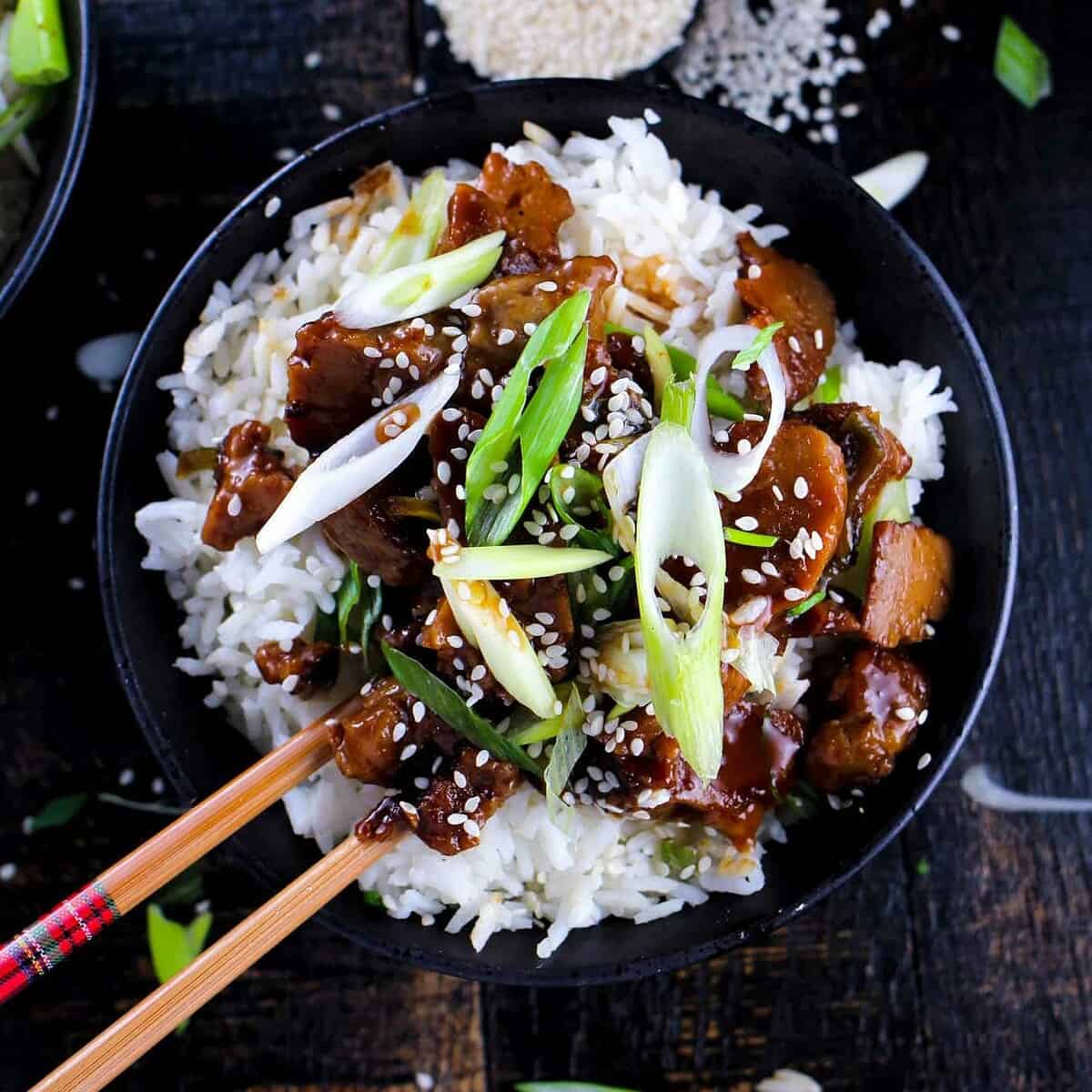  Tofu never tasted so good. Trust us, you won't miss the meat in this dish.