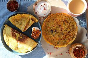 Vegan Besan Puda - Spicy Indian Pancakes