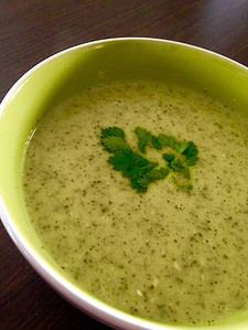 Vegan Cream of Coriander (Cilantro) Soup