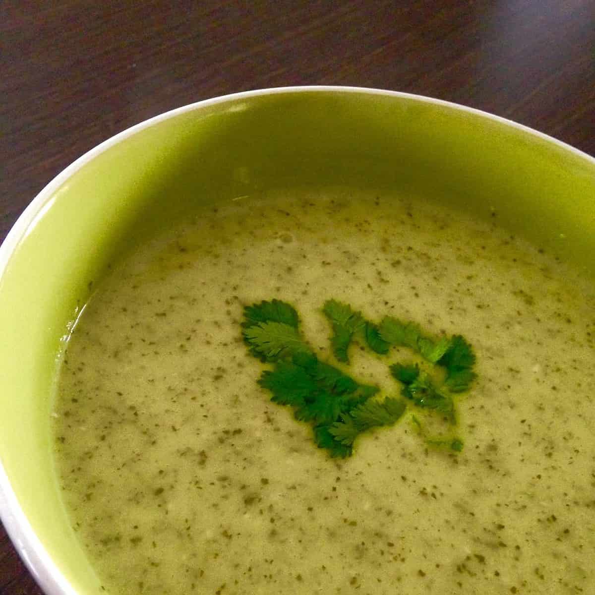 Creamy Coriander Soup – A Delicious & Nutritious Delight