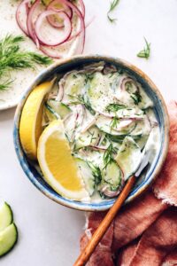 Vegan Creamy Cucumber Salad