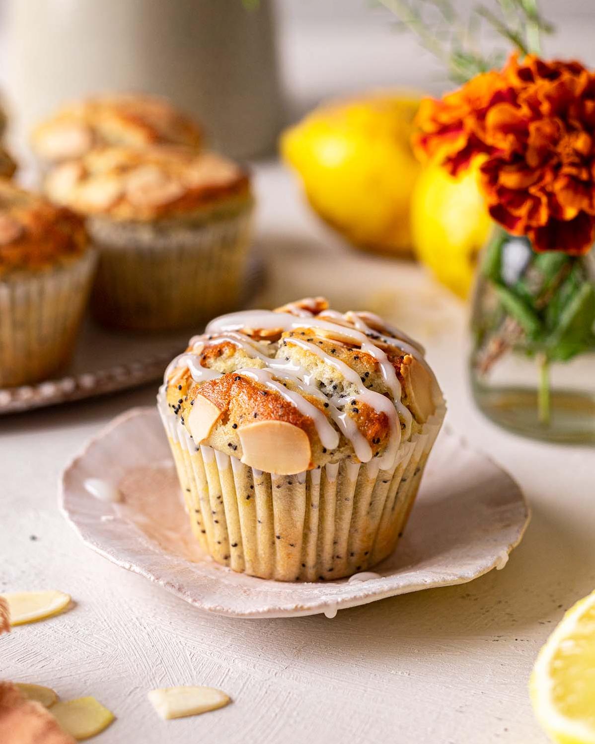  Vegan Lemon-Poppy Seed Muffins that are delightfully light and tasty.