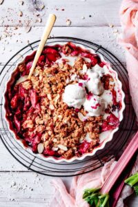 Vegan Rhubarb Cobbler