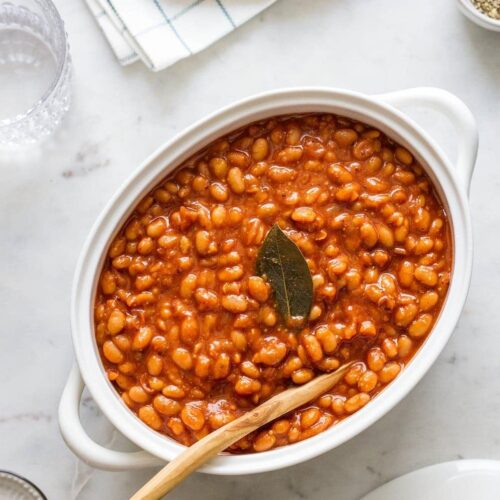 Vegetarian and Healthy Baked Beans