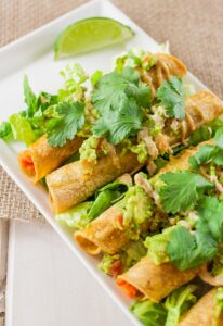 Vegetarian (lacto-ovo) Sweet Potato Taquitos