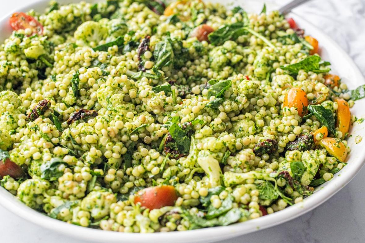  Vibrant veggies and fluffy couscous make this salad a showstopper