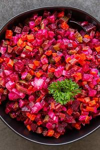 Vinegret. Russian Vegetarian Salad